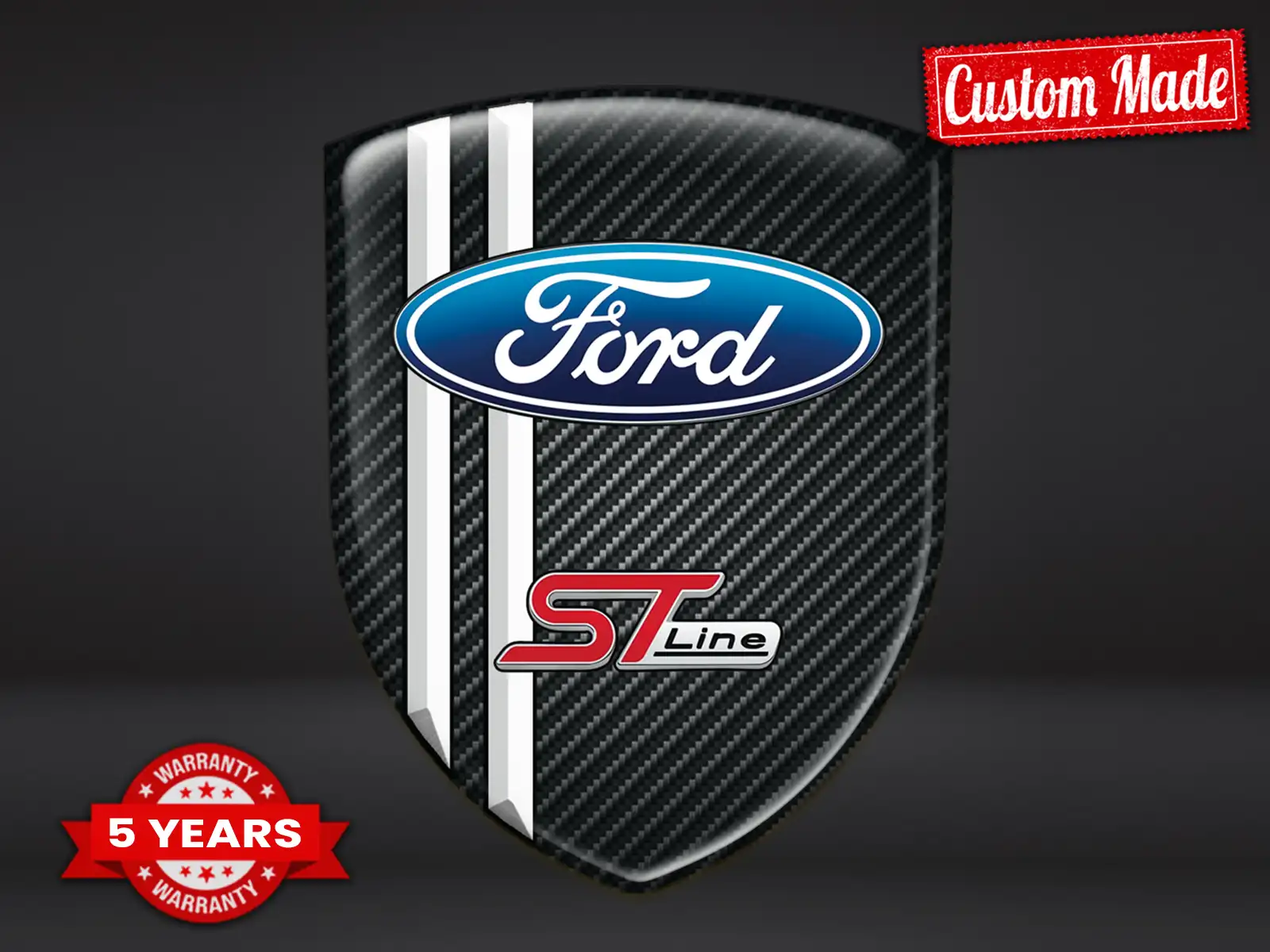 Ford Pegatina Con Relieve Máximo Estilo Pro Rendimiento
